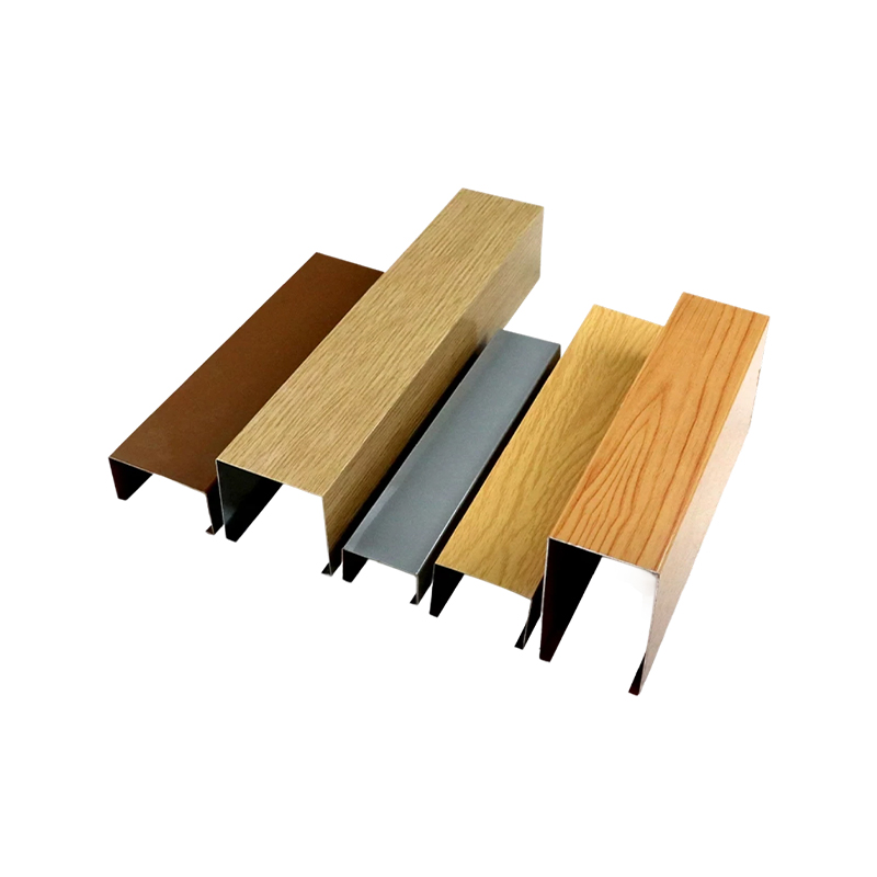 How can U-shaped aluminum square tubes, through their smooth lines and diverse color palette, create a visual focal point in modern minimalist and light luxury styles?